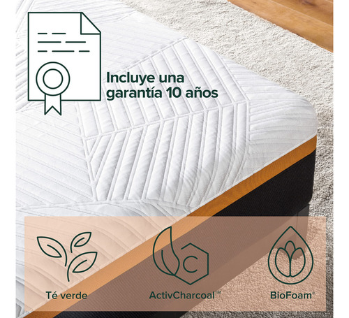 Colchón Individual De Memory Foam Y Resortes Independientes