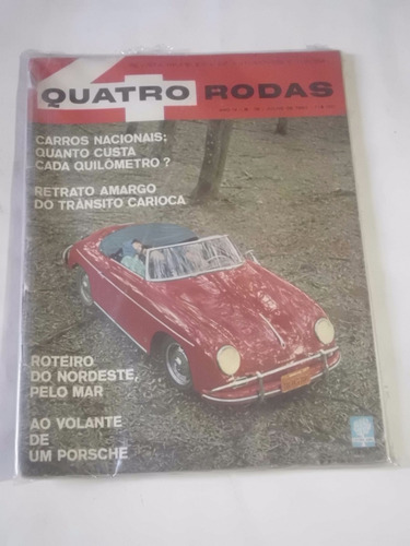 Revista Quatro Rodas Nº 36 - Jul/1963 - Porsche - Lacrada