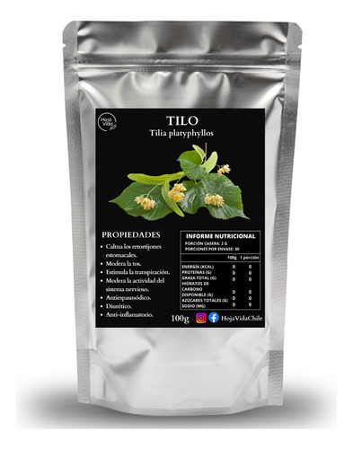 Tilo Hierba Deshidratada 100g