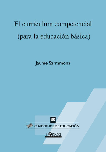 El Currículum Competencial, De Jaume Sarramona