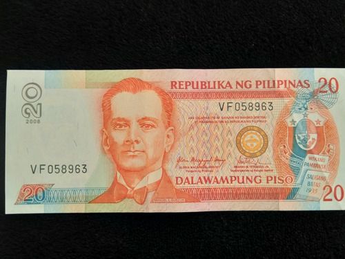 Billete Filipinas 20 Piso 2008