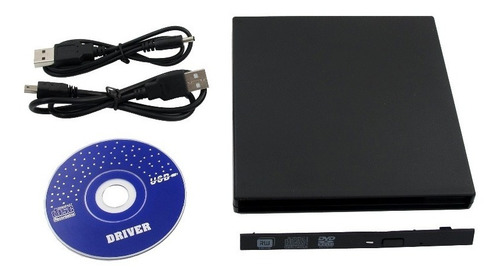 Case Externa Para Cd/dvd Blu-ray Sata 9,5mm Externo Usb 2.0