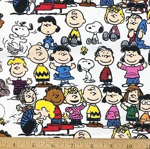 1 Yarda Peanuts Snoopy Woodstock & All The Gang Tel...