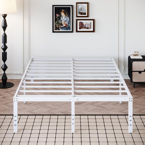 Diaoutro 18 Inch Size Bed Frame Heavy Duty Metal Platform N.