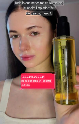 Numbuzin Desmaquillante En Aceite, Limpiador Facial -200 Ml