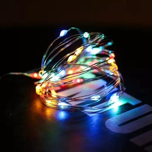 Alambre LED a pilas multicolor