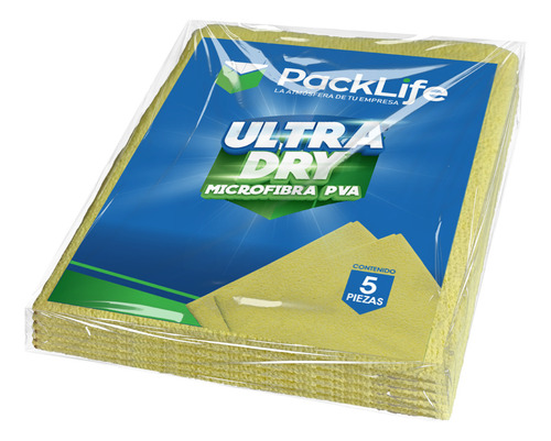 Paño De Microfibra Ultra Dry Pva. Packlife Amarillo