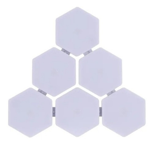 Aplique Lampara Muro Hexagonal Colores Rgb Táctil Control