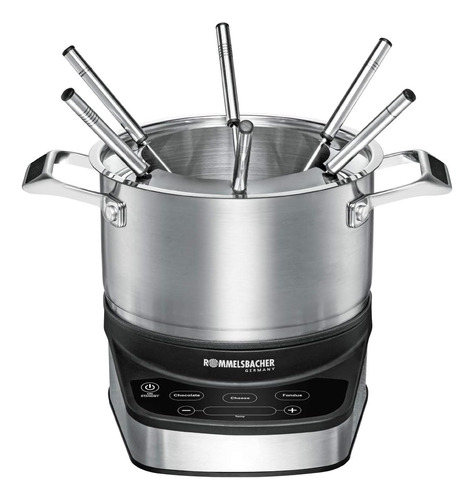 Rommelsbacher F 1200 Set De Fondue, Acero Inoxidable