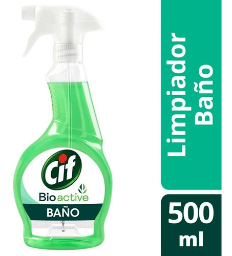 Imagen 1 de 5 de Limpiador Cif Bioactive Baño Gatillo X 500 Ml
