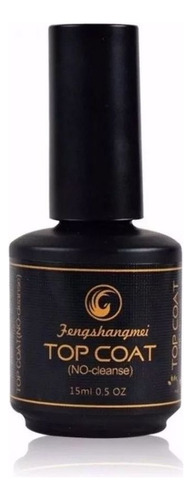 1 Top Coat Fengshangmei Pretinho Do Poder Para Unhas Gel