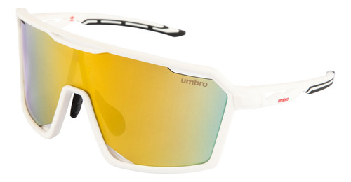Lentes De Sol Umbro Deportivos Mod 503 C3 Bco Ama Lente Amarillo Varilla Blanco Armazón Blanco Diseño Deportivo