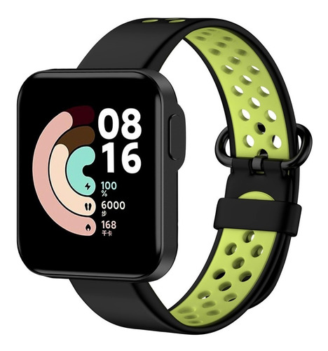 Correa Tpu Para Xiaomi Mi Watch Lite & Redmi - Black Green