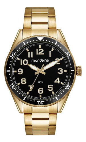 Relogio Mondaine Masculino Ref: 32548gpmvde2 Casual Dourado