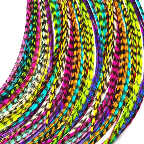 comprar Extensiones De Pelo De Plumas, 100% Plumas De Gallo Reales