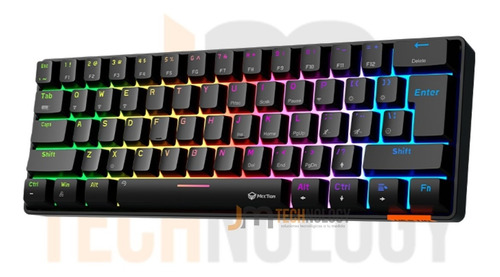 Imagen 1 de 2 de Teclado 60% Mecanico Gamer Meetion Mk05 Rgb Bt Alámbrico C