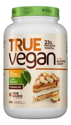 Proteína True Vegan Banoffee Crispy True Source 837g