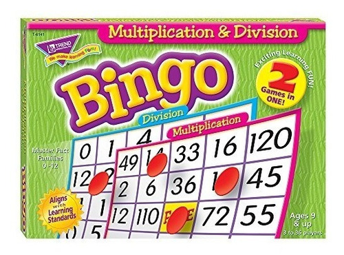 Multiplicación - Juego De División De Bingo