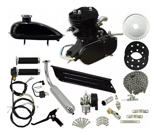 Kit Motor 2 Tempos 80cc Gasolina Bicicleta 50km/l Top