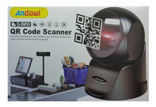 Imagen 3 de 8 de Lector Escáner De Códigos Qr / Barras Omnidireccional 2d/1d