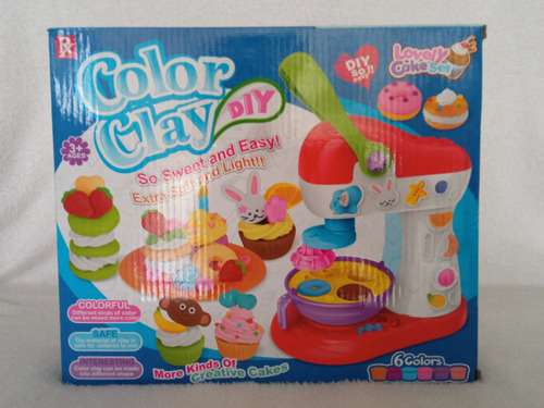 Set Y Máquina De Plastilina Para Niños Y Niñas Color Clay