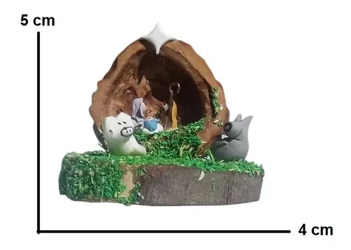 Mini Pesebre Artesanal Nacimiento, Recordatorio Navidad