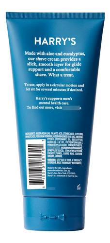 Harry S Crema De Afeitar Para Hombres Con Eucalipto Paquet
