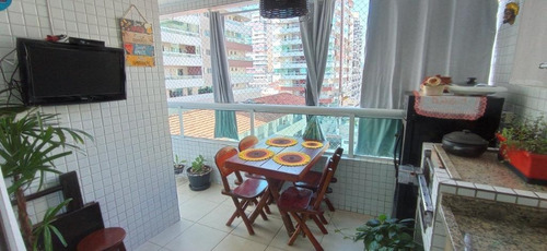 Apartamento Planejado Próximo Da Praia Com 2 Dormitórios E 2 Vagas À Venda, 86 M² Por R$ 350.000 - Vila Guilhermina - Praia Grande/sp - Ap3545