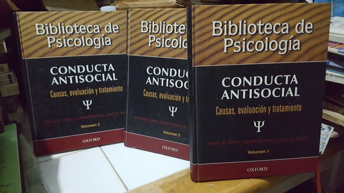 Biblioteca De Psicología. Conducta Antisocial. 3 Volúmenes.