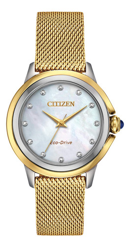 Reloj Ciudadano Ciudadano Eco-drive Ceci Diamante Amarillo D