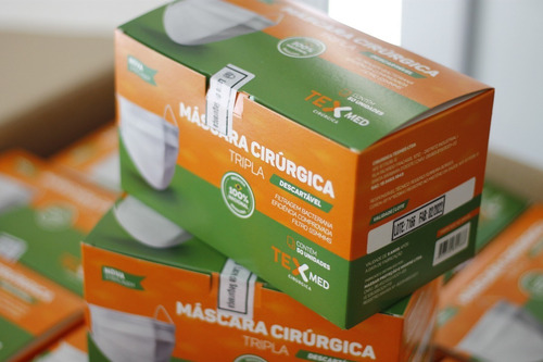 Imagem 5 de 7 de Máscara Descartável Tripla Camada Clip Nasal Anvisa 50 Un