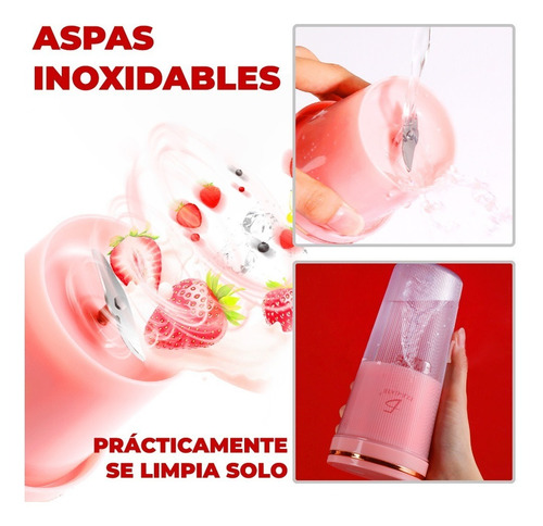 Mini Vaso Licuadora Portátil 350 Ml Usb Recargable
