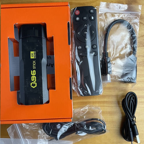 Tv Stick Q96 Android 4k Wi-fi Hdmi Color Negro Control Negro