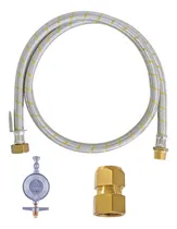 Comprar Mangueira Aço 2m + Adaptador + Registro 1kgu002Fh Fogões Gás Glp