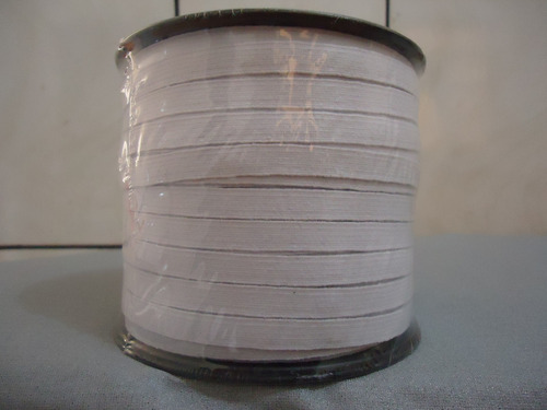 Rolo De Elástico São José No14 9mm 100m Liso Branco