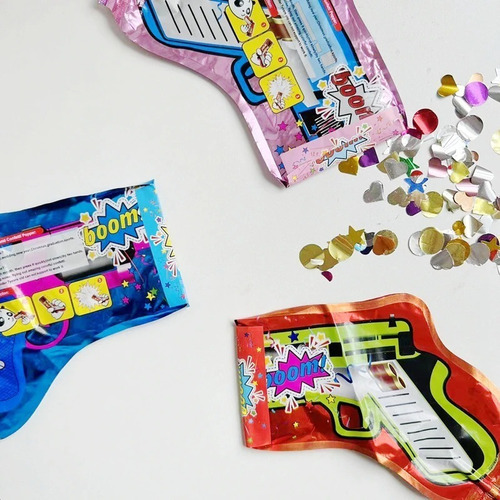 Pistola Confetti Cotillón Año Nuevo 2024 Fiesta 10 Pistolas