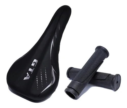 Llanta de bicicleta Seat Selim Gta 29 26 con mango de agarre, color negro