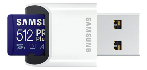 Tarjeta De Memoria Samsung Pro Plus Lector Usb 512gb 180mb/s