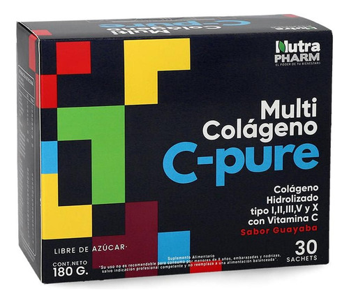 Multi Colágeno C-pure X 30 Sachets Nutrapharm Guaraná