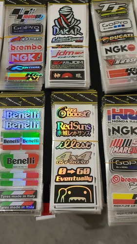 Imagen 7 de 10 de Calcomania Sticker Metalizado Carros Y Moto, Láser Reflectiv
