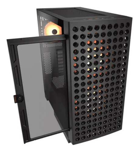 Gabinete Gamer Cougar Air Face Eco Rgb Mid Tower 7 Fans Cor Preto