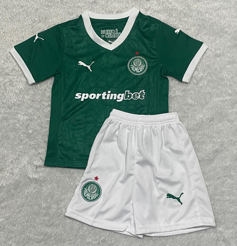 Uniforme Infantil Palmeiras Temporada 2025/26 Nome + Número