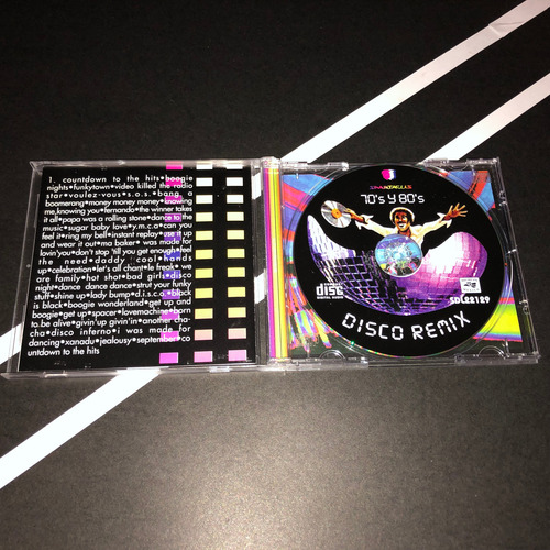 Disco Remix 70s Y 80s Cd 50 Minutos De Musica Continua Estándar (Usado)