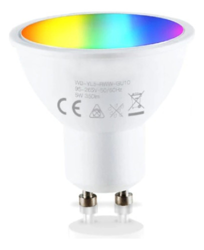 Lámpara A Led Rgb + Cct Smart Life Dicro Dimerizable 5w 38°