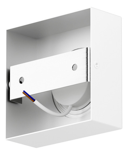 10x Spot Slim Sobrepor Branco Led 7w Quente Em Alumínio Teto Beiral Interno Mf271 Mega Forte Iluminação