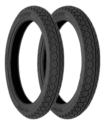Par Pneu 60-100-17 + 80-100-14 Tiger Com Câmara Technic