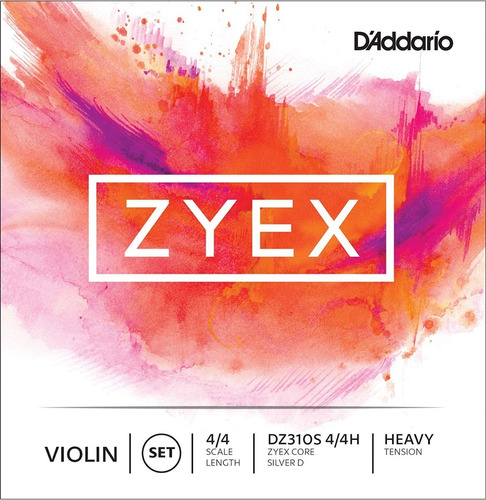 Daddario Zyex Violin Heavy 4/4 Silver D Encordado Dz310s4/4h