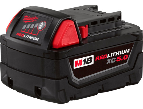 Bateria De Litio 18v 5,0 Ah Milwaukee M18 Red Lithium Xc 5.0