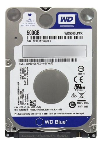 Disco Duro Interno Western Digital  Wd5000lpcx 500gb Azul (Reacondicionado)