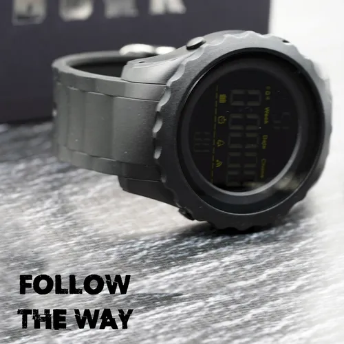 Reloj Hombre Burk 1624 Original Eeuu Sumergible Digital Luz